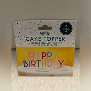 Happy Birthday cake topper
